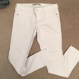 Express white jeggings